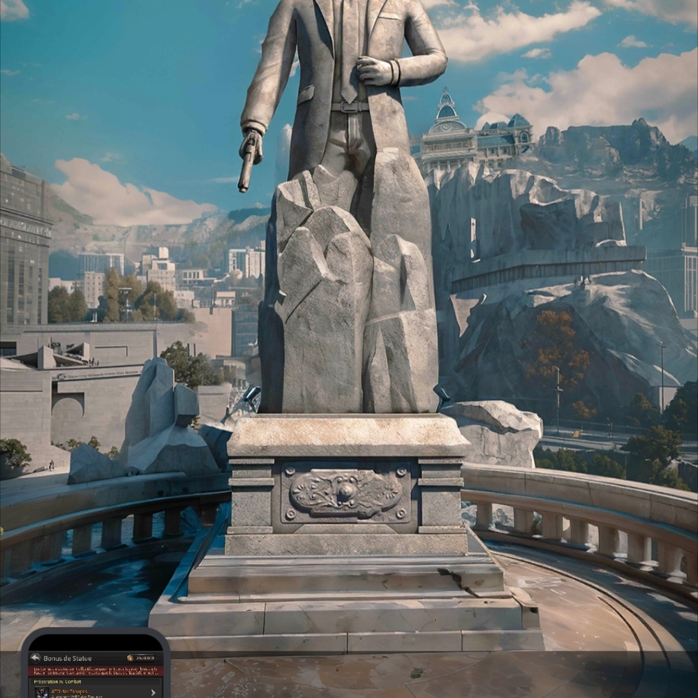 Gray Stone Statue